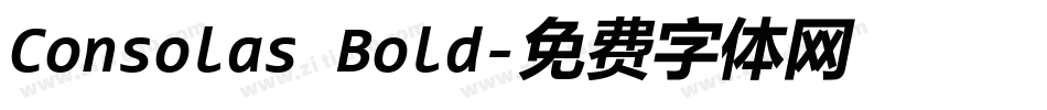 Consolas Bold字体转换